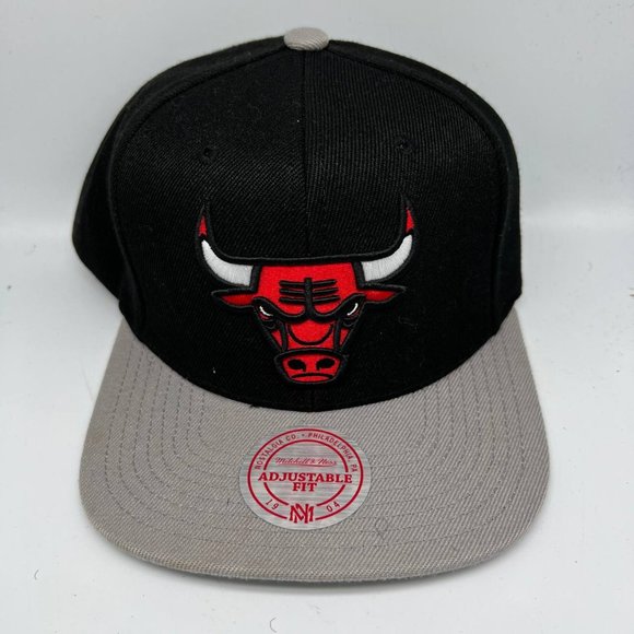 Mitchell & Ness Other - Air Jordan Chicago Bulls NBA Black Red Mitchell & Ness Hat Snapback Cap Men